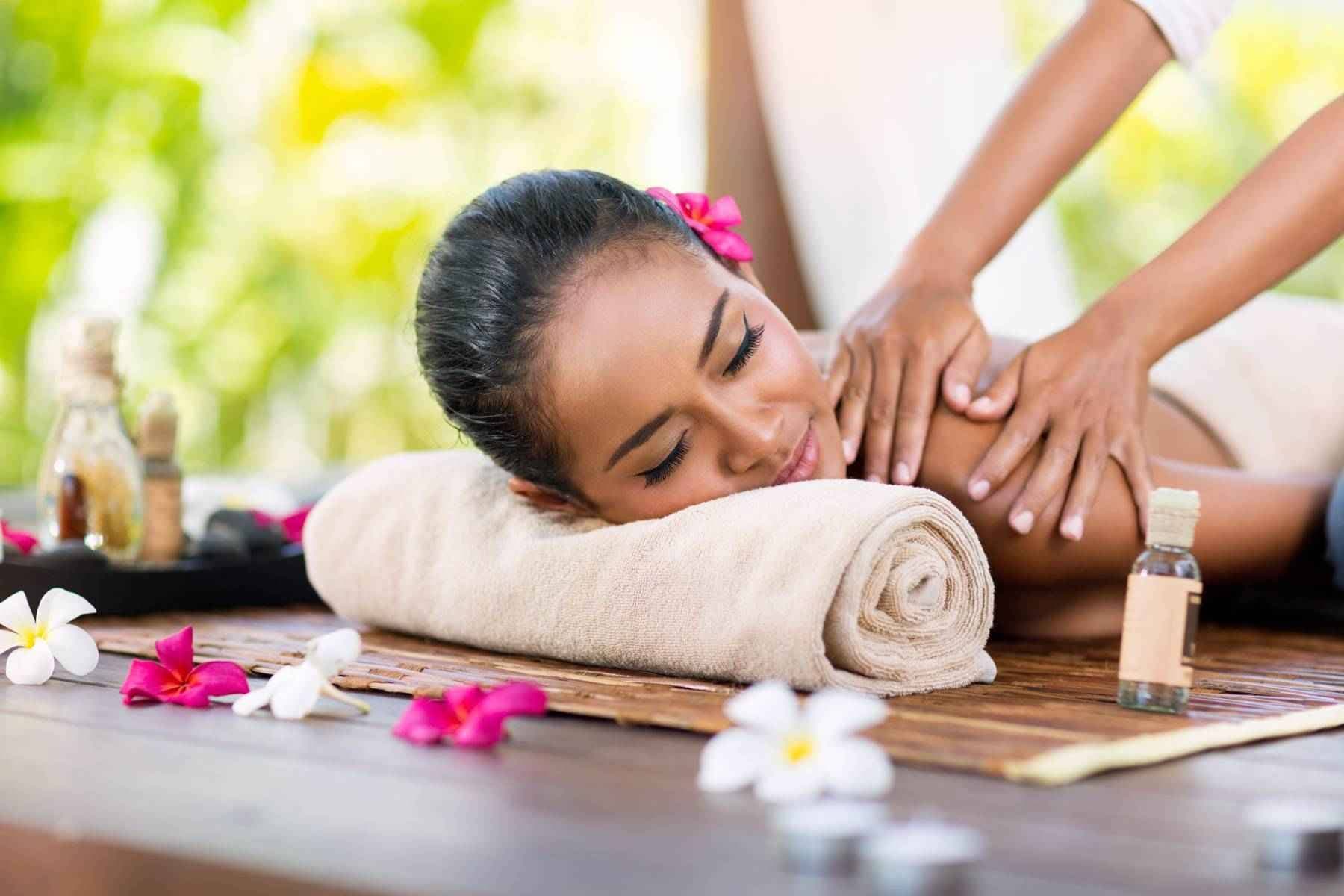 Luxury spa sanctuary treatment room